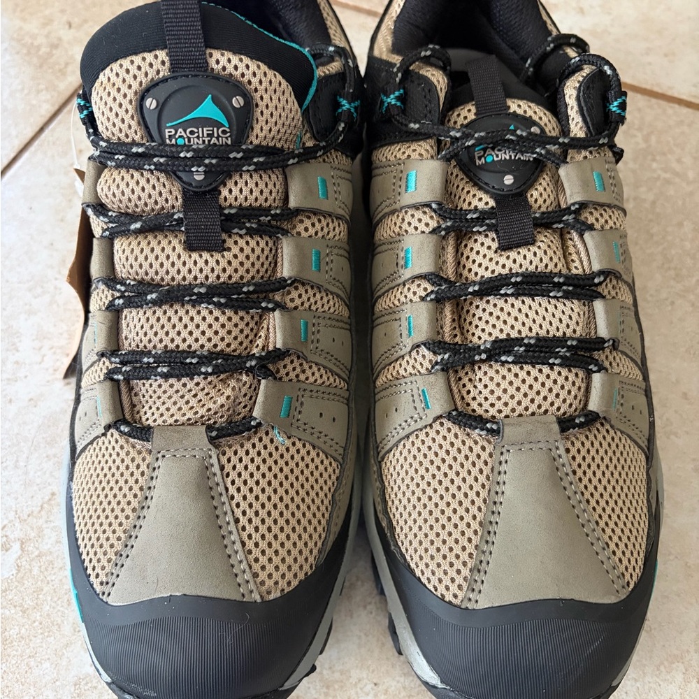 Pacific Mountain Women's Waterproof Hiking Shoes - Tan and Black
